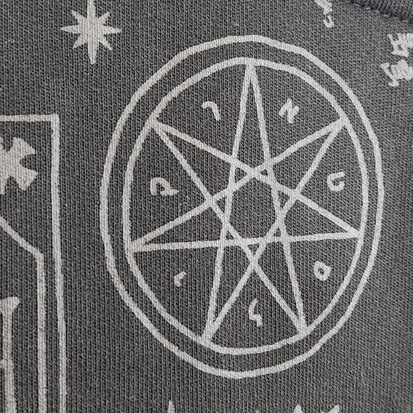 Killstar Dress Womens Small Goth Emo Punk Mini Ribbed Occult Graphic Print - Picture 7 of 16